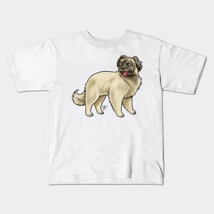 Dog - Pyrenean Shepherd - Fawn Kids T-Shirt